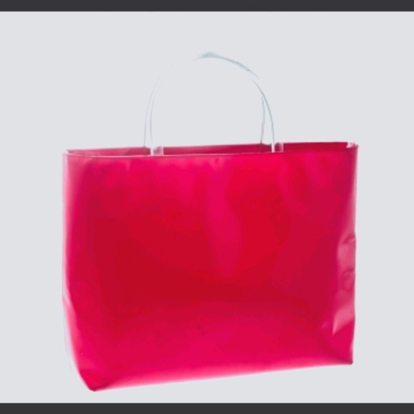 Rare patent leather prada tote bag clear handles - Picture 1 of 11